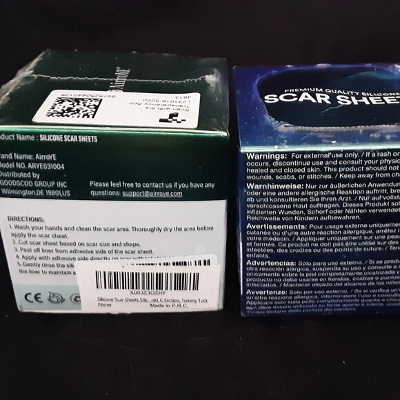 2 x New Silicone Scar Sheets, Silicone Scar Tape - Picture 4 of 5